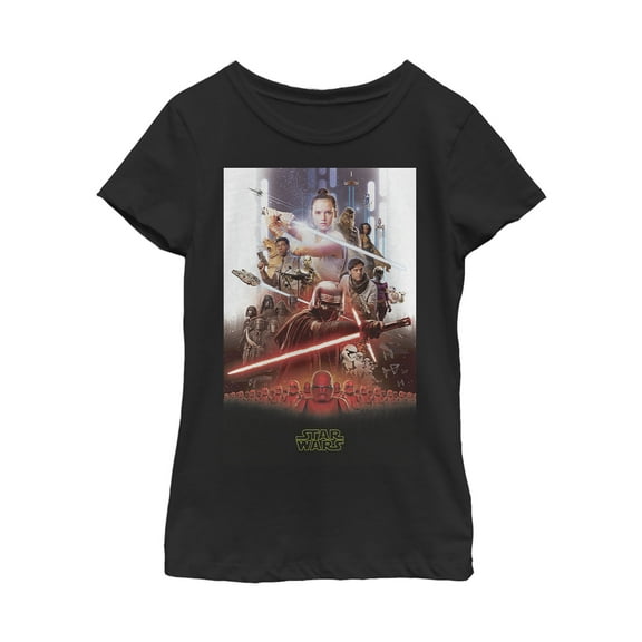 Girl's Star Wars: The Rise of Skywalker Epic Poster  Graphic Tee Black X Large