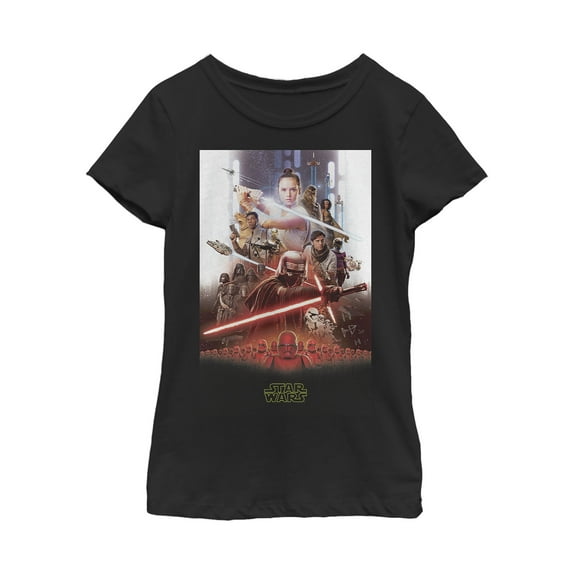 Girl's Star Wars: The Rise of Skywalker Epic Poster Graphic Tee Black X Small