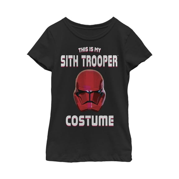Girl's Star Wars: The Rise of Skywalker Halloween Sith Trooper Costume  Graphic Tee Black Small