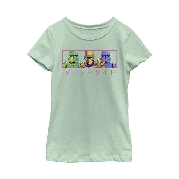 Girl's Star Wars: The Rise of Skywalker Kanji Dark Trio  Graphic Tee Mint Small