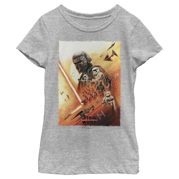 Girl's Star Wars: The Rise of Skywalker Kylo Poster Graphic Tee Athletic Heather X Small