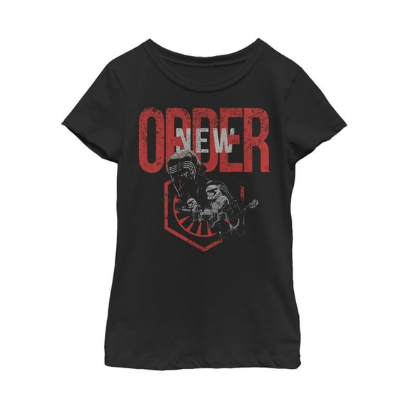 Girl's Star Wars: The Rise of Skywalker New Order  Graphic Tee Black X Small