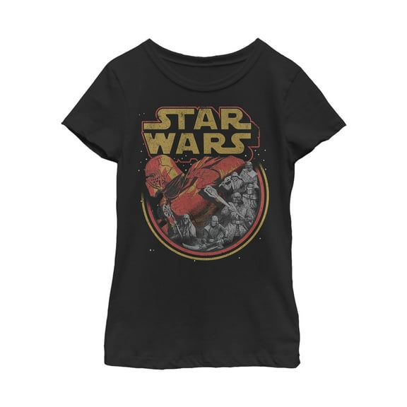 Girl's Star Wars: The Rise of Skywalker Retro Knights of Ren  Graphic Tee Black Small