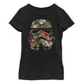 thumbnail image 1 of Girl's Star Wars Tropical Stormtrooper  Graphic Tee Black X Large, 1 of 3