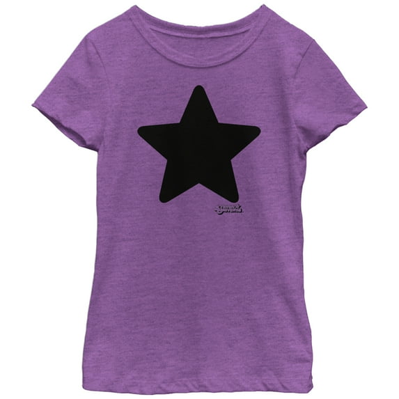 Girl's Steven Universe Amethyst Star Graphic Tee Purple Berry Medium