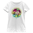 thumbnail image 1 of Girl's Strange World Avalonia Geographic Society Venture Beyond Group Graphic Tee White Small, 1 of 4