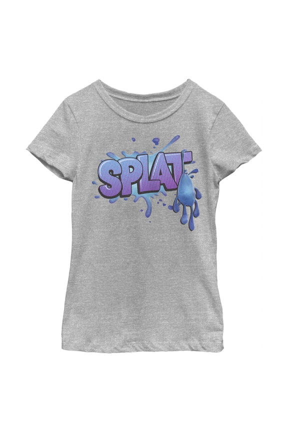 Girl's Strange World Splat Logo Graphic Tee Athletic Heather Small