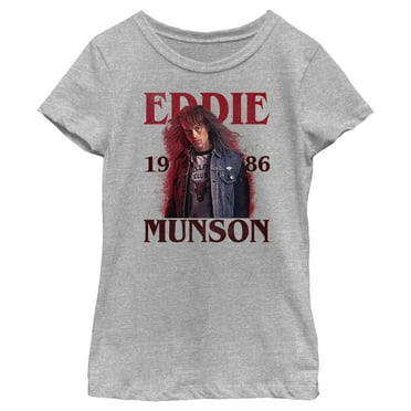 Girl's Stranger Things 1986 Eddie Munson  Graphic T-Shirt