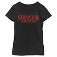 thumbnail image 1 of Netflix Girl's Stranger Things Bold Logo Graphic T-Shirt, 1 of 4