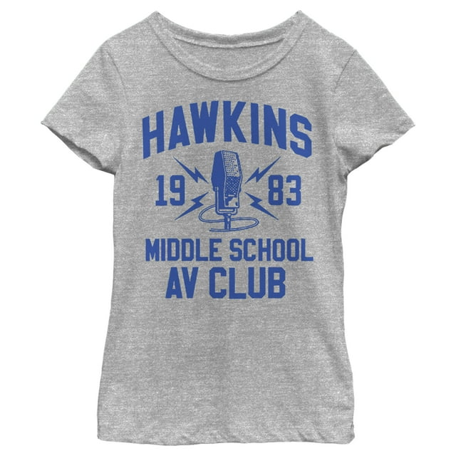 Girl's Stranger Things Hawkins AV Club 1983  Graphic T-Shirt
