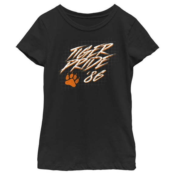 Netflix Girl's Stranger Things Hawkins High School Tiger Pride '86 Graphic T-Shirt