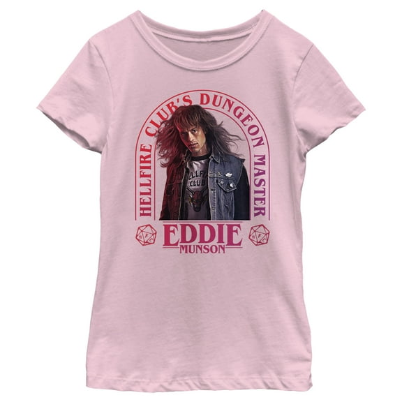 Netflix Girl's Stranger Things Hellfire Club Dungeon Master Eddie Graphic T-Shirt