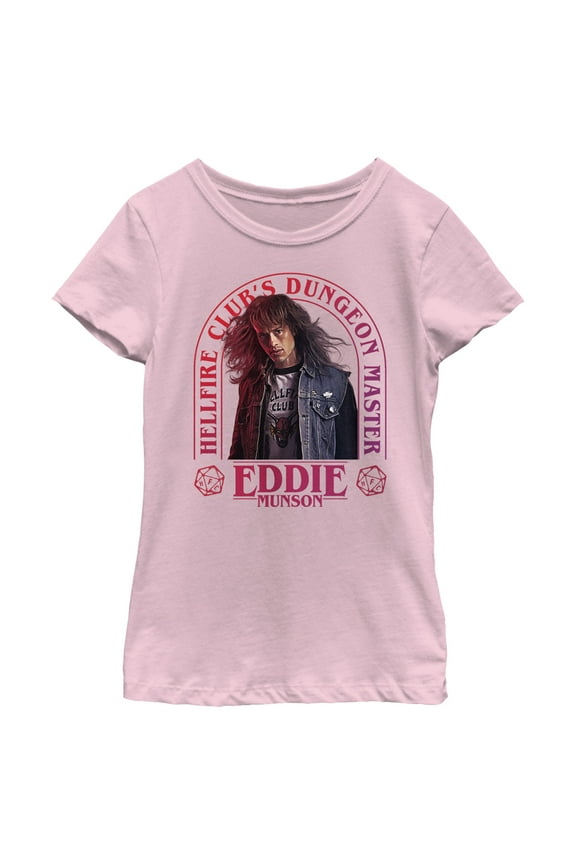 Netflix Girl's Stranger Things Hellfire Club Dungeon Master Eddie Graphic T-Shirt