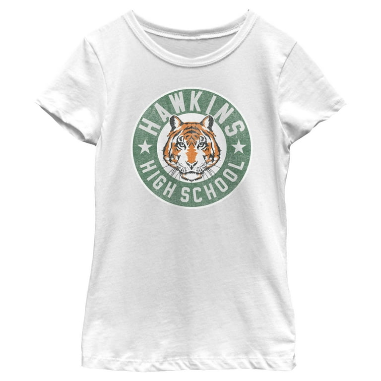 Graphic Tshirt Girls Tiger Shirt Girl's Stranger Things Retro