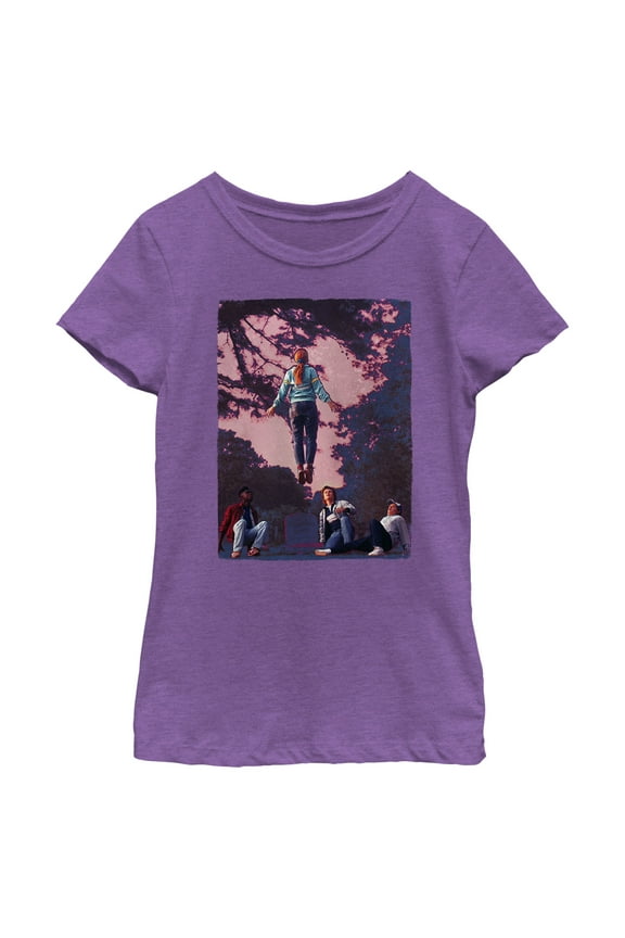 Netflix Girl's Stranger Things Running Up That Hill Graphic T-Shirt