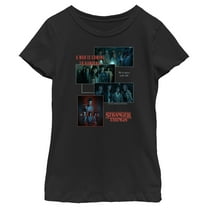 Netflix Girl's Stranger Things Scenes Collage War Is Coming To Hawkins Graphic T-Shirt