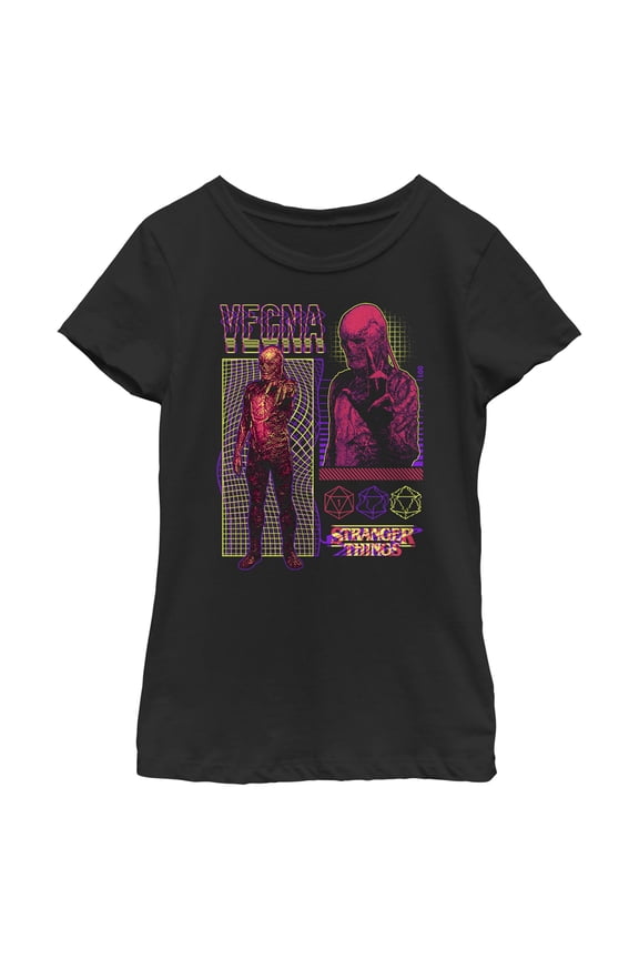 Netflix Girl's Stranger Things Vecna Evil Villain Graphic T-Shirt