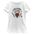 thumbnail image 1 of Netflix Girl's Stranger Things Welcome to the Hellfire Club Graphic T-Shirt, 1 of 4