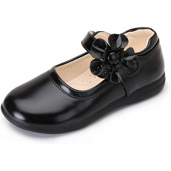 Girl's Strap Mary Jane School Uniform Dress Flat Shoes