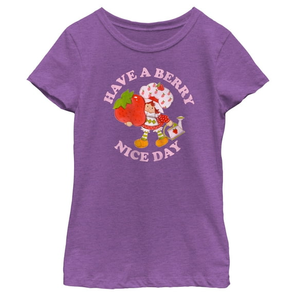 Girl's Strawberry Shortcake Berry Nice Day  Graphic T-Shirt