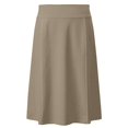 thumbnail image 1 of Girl's Stretch Cotton Knit Panel Below the Knee Length A-Line Skirt, 1 of 11
