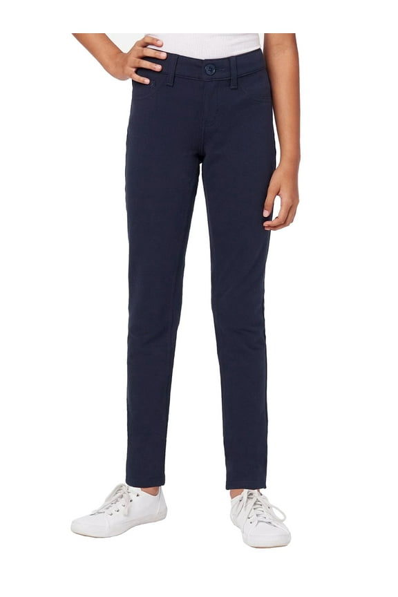 Girl's Stretch Pencil Skinny Uniform Pants