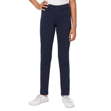 Girl's Super Stretch Pencil Skinny Uniform Pants (4-20)