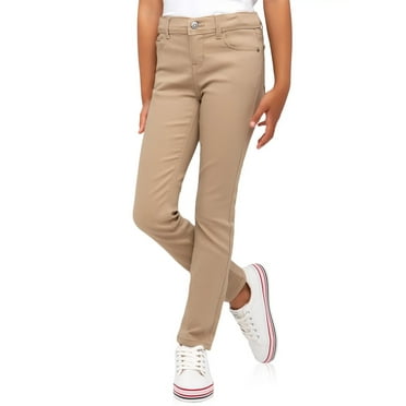 Girl's Super Stretch Pencil Skinny Uniform Pants (4-20)