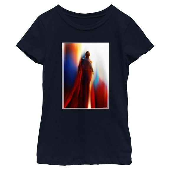 Girl's Superman Official Movie Poster  Graphic T-Shirt