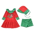 thumbnail image 1 of Girl's Swimsuits Style Students Dress Style Long Sleeve Sun Kids Swimwear, 1 of 3