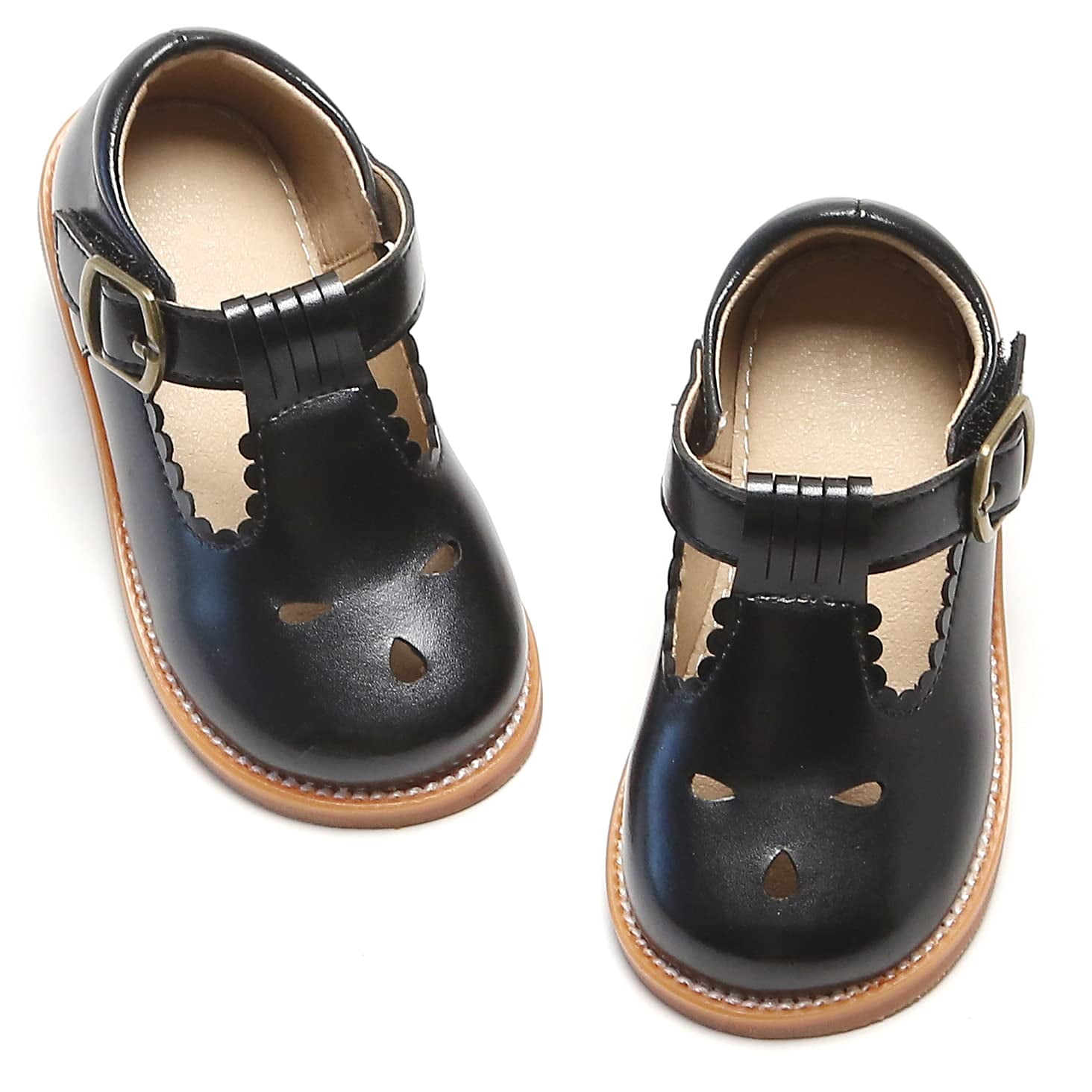Girl's TStrap School Uniform Dress Shoe Mary Jane Flat
