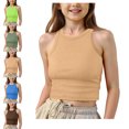 thumbnail image 1 of Girl's Tank Tops Sleeveless Crop Tops Undershirts Athletic Cute Tops 13-16 Years, 1 of 5