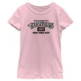 thumbnail image 1 of Girl's Teenage Mutant Ninja Turtles 1984 New York City Floral Logo Graphic Tee Light Pink Large, 1 of 4