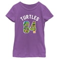 thumbnail image 1 of Girl's Teenage Mutant Ninja Turtles 84 Turtles  Graphic Tee Purple Berry Large, 1 of 4