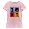 thumbnail image 1 of Girl's Teenage Mutant Ninja Turtles Colorful Turtle Elements  Graphic Tee Light Pink Small, 1 of 4
