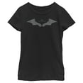 thumbnail image 1 of Girl's The Batman Batarang Logo  Graphic Tee Black X Small, 1 of 4