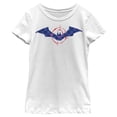 thumbnail image 1 of Girl's The Batman In Riddler Sight  Graphic Tee White Small, 1 of 4