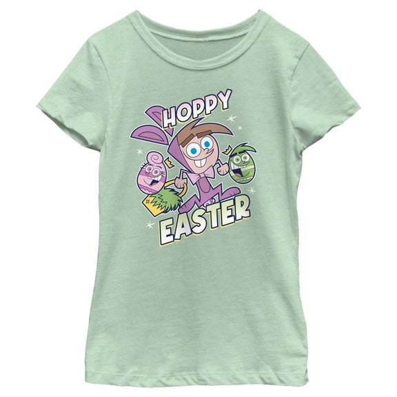 Girl's The Fairly OddParents Hoppy Easter Timmy Turner Graphic Tee Mint X Large