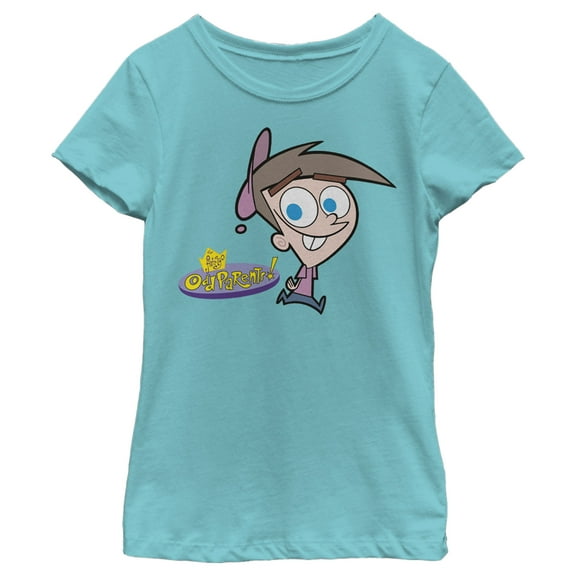 Girl's The Fairly OddParents Timmy Turner Classic Logo Graphic Tee Tahiti Blue X Small