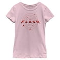 thumbnail image 1 of Girl's The Flash Multiverse Logo Graphic Tee Light Pink Large, 1 of 4