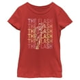 thumbnail image 1 of Girl's The Flash Speedster Stacked Logo  Graphic Tee Red Medium, 1 of 5