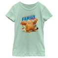 thumbnail image 1 of Girl's The Garfield Movie Family Style  Graphic Tee Mint Medium, 1 of 4