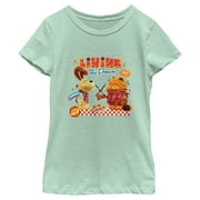 Girl's The Garfield Movie Living the Dream Graphic Tee Mint Small