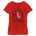 thumbnail image 1 of Girl's The Little Mermaid Ariel Part of Your World  Graphic Tee Red Large, 1 of 5