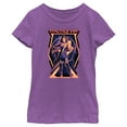 thumbnail image 1 of Girl's The Marvels Ms. Marvel Portrait  Graphic Tee Purple Berry Medium, 1 of 4