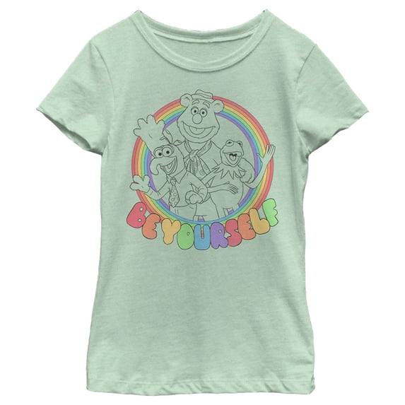 Girl's The Muppets Always Be Yourself Graphic Tee Mint Medium