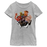 Girl's The Muppets Breakout Graphic Tee Athletic Heather X Large