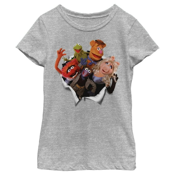 Girl's The Muppets Breakout  Graphic Tee Athletic Heather X Small