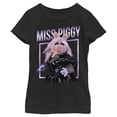 thumbnail image 1 of Girl's The Muppets Miss Piggy Glamourous  Graphic Tee Black Medium, 1 of 4