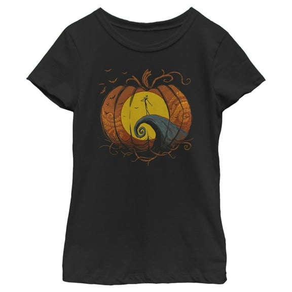 Girl's The Nightmare Before Christmas Jack Skellington's Lament Graphic Tee Black Small